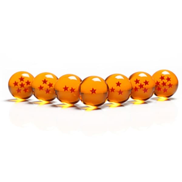 7 stk. Dragon Balls Krystalkuglesæt Anime Samleobjekter Legetøj