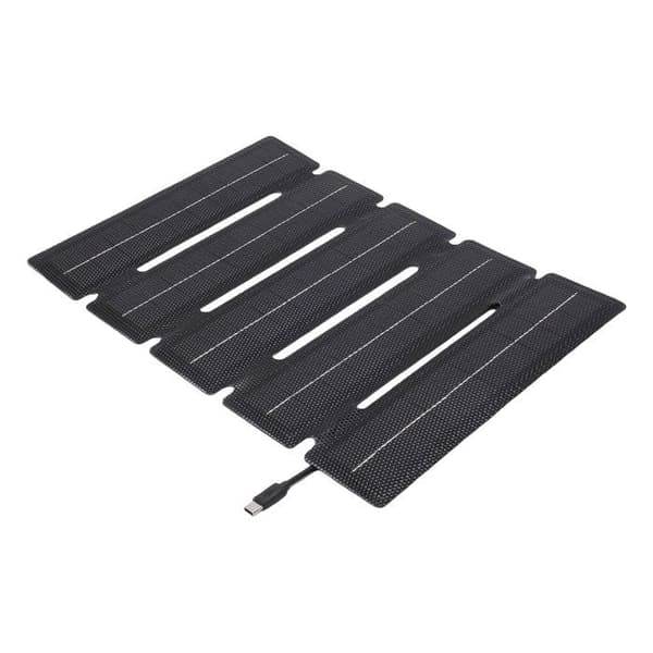 25W Vikbar Solpanel – Ultratunn 5-lagers ETFE – Camping och Vandring – 23.3×33 cm