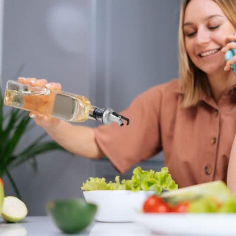 250 ml olivenolieflaske, hælder til olivenoliedispenser, olivenolie, eddike og andre væsker - 3-i-1 olivenoliehældesæt