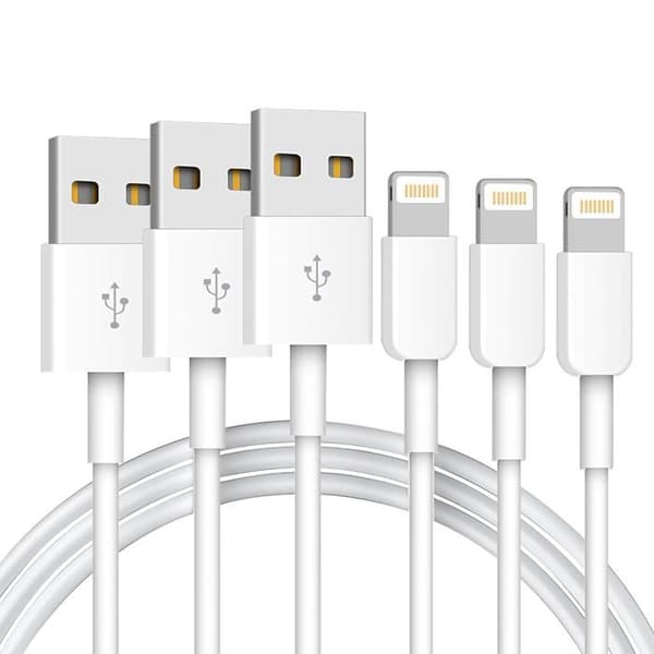 Hurtigopladningskabel til iPhone (2 meter), højhastigheds hurtigopladnings- og datasynkroniseringskabel, USB-kabel