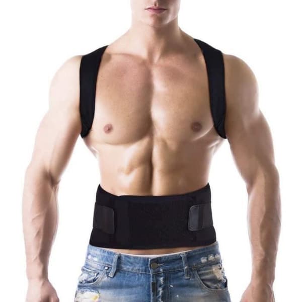 Holdningskorrigerer - Rygkorrektion - Magnetisk Terapi - Sort - Unisex