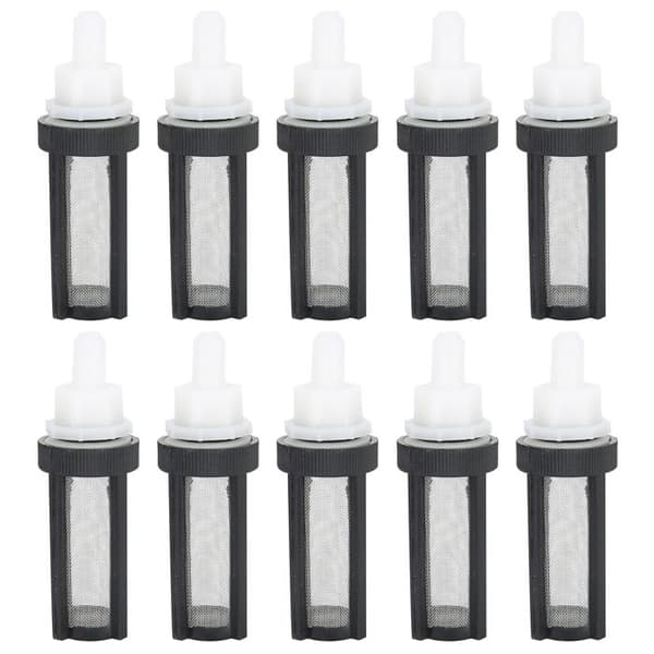 10 stk. akvariefilterpumper – rustfrit stål + plast – anti-tilstopning – til 7/8 mm nanotanke