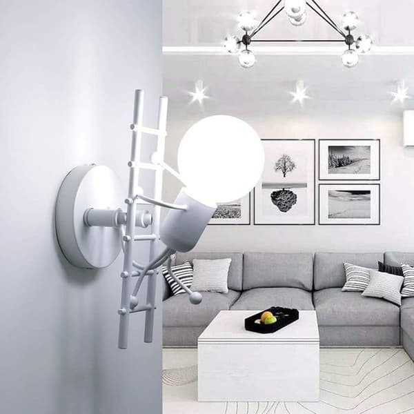 Sisäseinävalaisin, moderni LED-seinävalaisin - E27 (valkoinen)