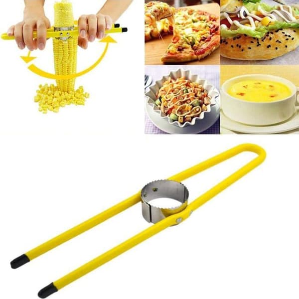 Justerbar maiskutter i rustfritt stål, maiskutter for kjøkken, hjem, restaurant, maiskolbe