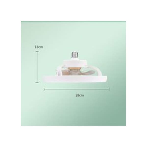 3-i-1 Takfläktlampa – Tyst Dimbar LED med Aromaterapi för Sovrum, Vit, 28x28cm