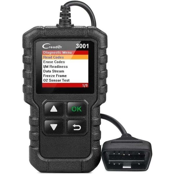 Launch CR3001 OBD2-skanner for bensin- og dieselbiler – Les og slett feilkoder – EVAP-systemtest – Visning av livedata