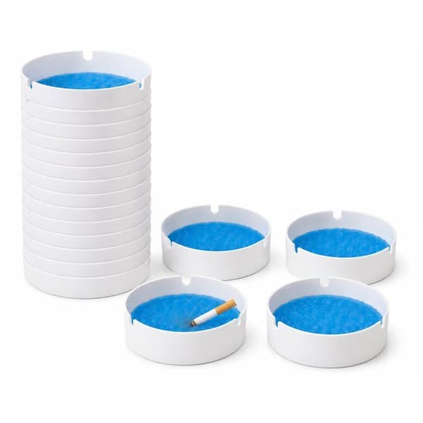 20-pack engångsaskfat i papper med oljeabsorberande gel – Bärbara, luktfria och fläckfria