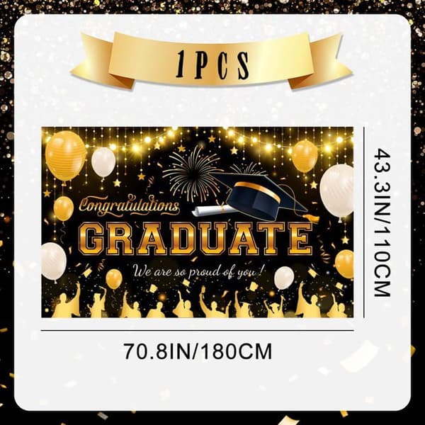 Studenterbaggrund, 70.8''x43.3'' Baggrund til studenterfotografering/festbaggrund
