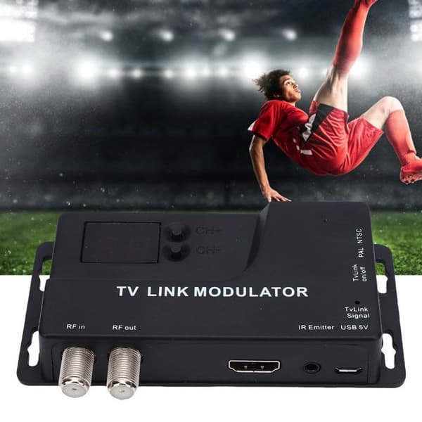 HDMI RF-modulator – 1080P PAL/NTSC – Konverterer til langdistanse koaksial – for CRT-er og konsoller
