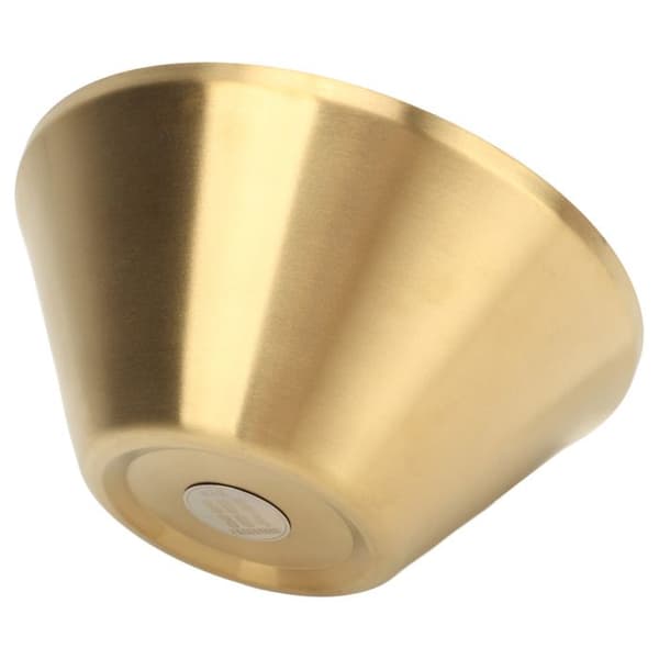 Salatskåle – 23 cm guld – Dobbeltlags 304 rustfrit stål – Til salat, ris, is