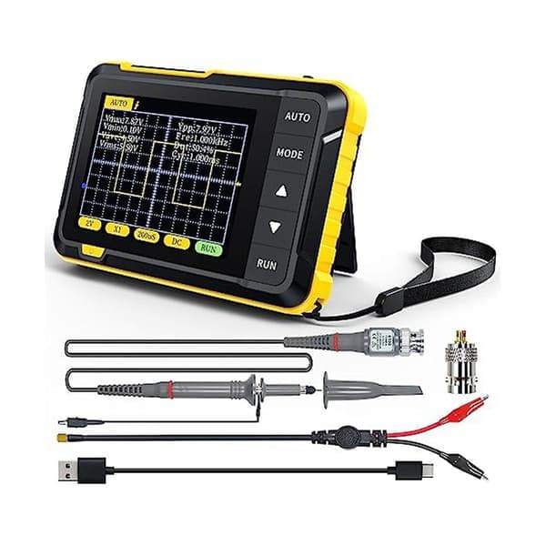 Dso152 Oscilloscope - 2,8 tommer Tft, 2,5 ms/s høy samplingsfrekvens, 200 kHz båndbredde, triggerfunksjon som vist