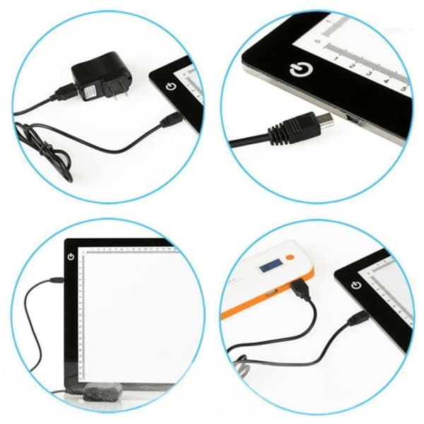 LED-ljusplatta för teckning XP-Pen DC A4 med klämma