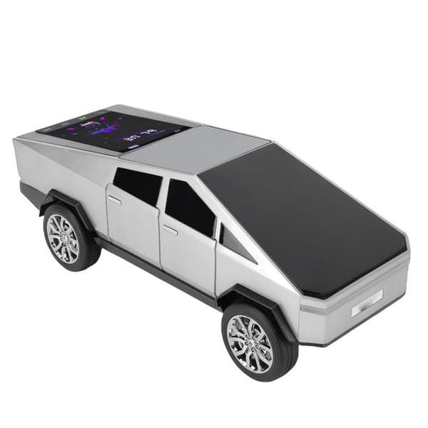 Bluetooth Pickup-högtalare – HD Stereo TWS FM – LED-rytm – Bilpresent – Silver