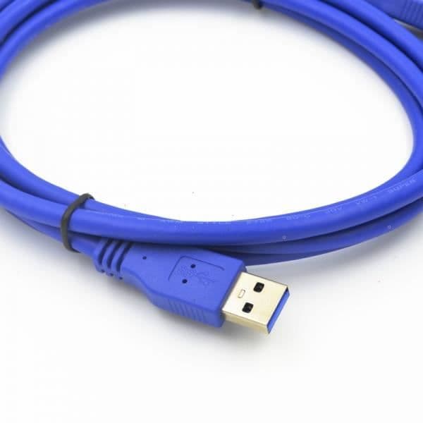 SuperSpeed USB 3.0 Typ A Hane till Hane Blå 1.8M Förlängningsdatakabel 5Gbps