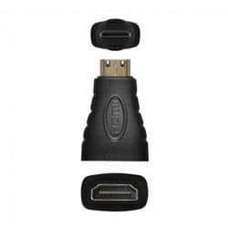 Mini HDMI -sovitin - HDMI naaras - Musta - Urosliitin - Video
