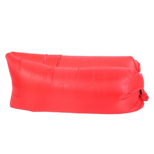 Sammenklappelig oppustelig sofa – pustes op på 3 sekunder – Ergonomisk – til strand, camping, picnics – Rød