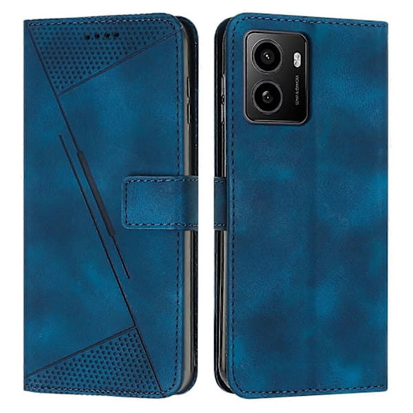Dream Triangle lædertelefoncover med lang snor til HMD Pulse Pro Blue