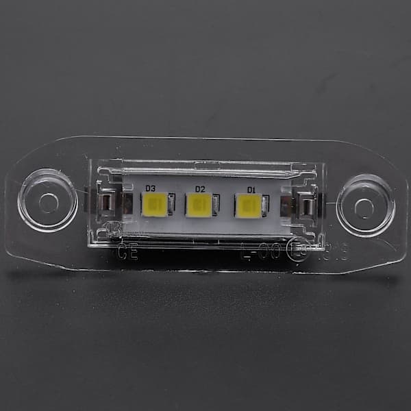 2 stk. LED nummerpladelys til S80 Xc90 S40 V60 Xc60 S60 C70 V50 Xc70 V70 Sort
