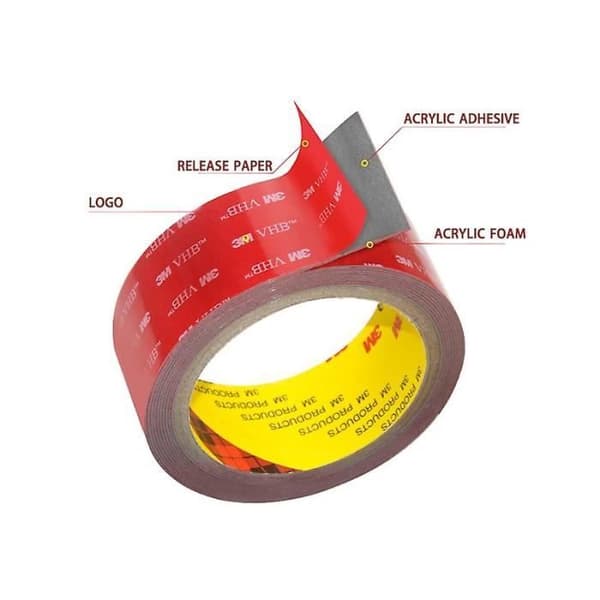 3M VHB Superstark Dubbelhäftande Tejp - 30mm x 3m - Väderbeständig - Hög Temperatur