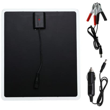 12V 20W solpanel, nødlader, USB, udendørs, bil/båd/lejr