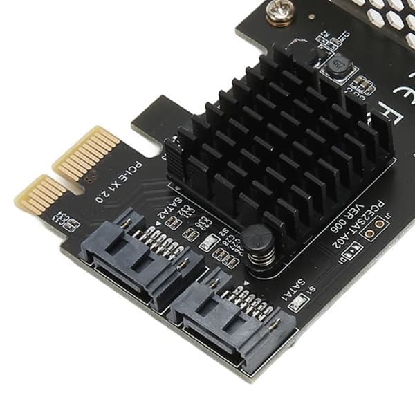 Shipenophy PCIe til SATA 3.0-kort, PCIe til SATA 3.0 utvidelseskort, 6 Gbps overføring, stabilt, plug and play, datamaskinboks