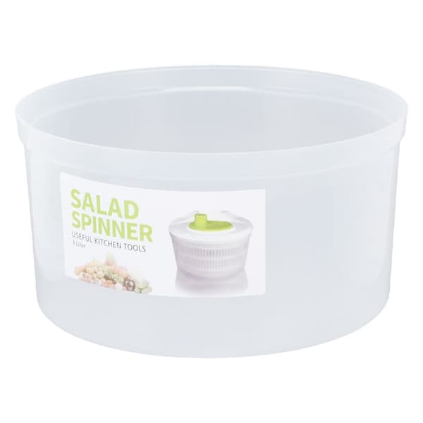 Multifunktionell salladsslunga – 3 L – Snabb uttorkning – för sallader och frukt – 23 cm