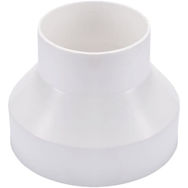 Kanalreduktion 150 mm til 100 mm, 6 til 4 tommer Udsugningsventilatorreduktion Cirkulær reduktionssamling