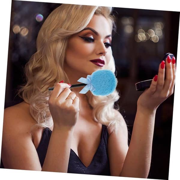 makeup puff, makeup sponge, compact powder case, makeup sponge, foundation sponge, blue plush toy