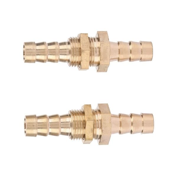 2 kpl messinkiliittimiä – 10 mm kaksoistulo – vuotamaton – CNC & DIY
