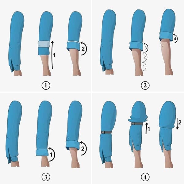 Elastisk armbånd skjorteærmeholder kvinder mænd mode justerbar blå one size blå one size