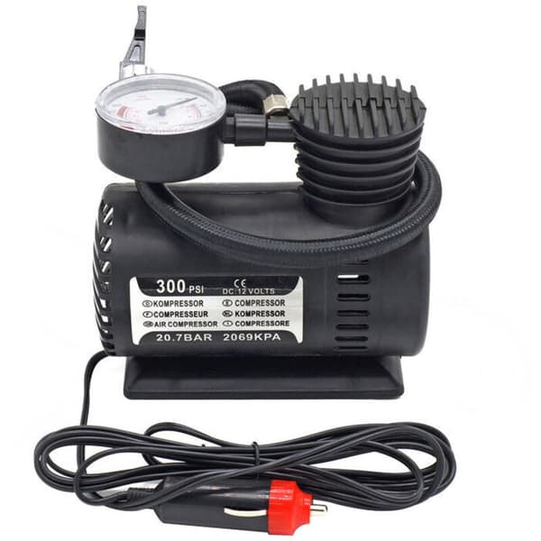 12V Bärbar Bilpump, Liten Elektrisk Bil Luftpump