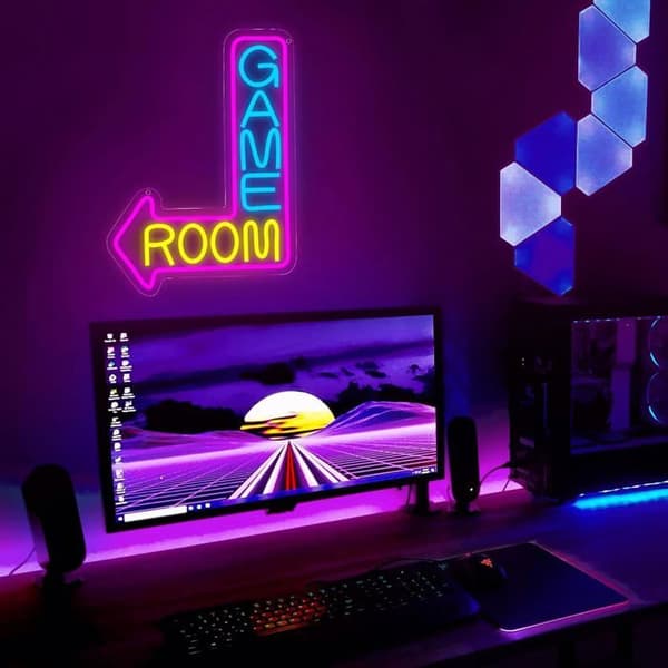 Neon LED-dekor, Neonskylt, Cool USB-driven neonskylt väggdekorationer, för sovrum