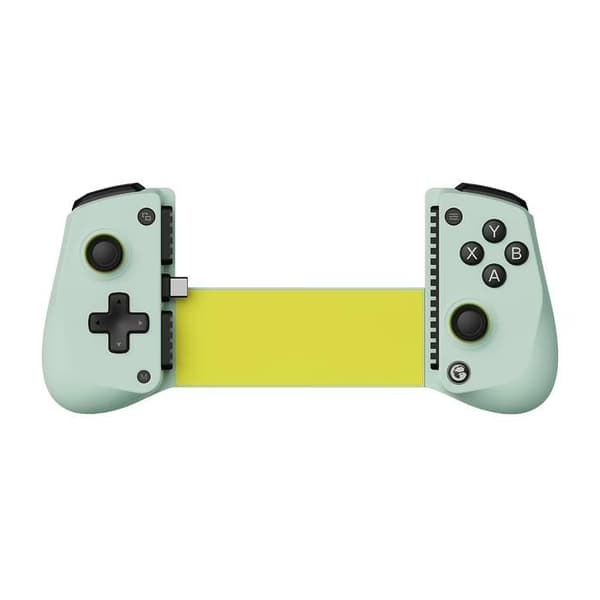 Mobil Spilcontroller til Android og iPhone 15/16 (USB-C), Hall Effect Joystick, Letvægts Ergonomisk Greb (grøn)