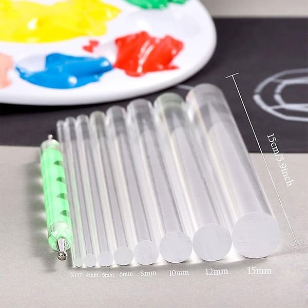 Mandala Art Dotting Tools 18-sæt Inklusive 4 Mandala Stencils, 8 Akrylpinde, Farvepalet, 5 Dobbeltsidede