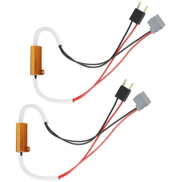 2 stk LED-dekoder – 50W 6Ω H7 feilfri motstand – Kompatibel med frontlykter og tåkelys