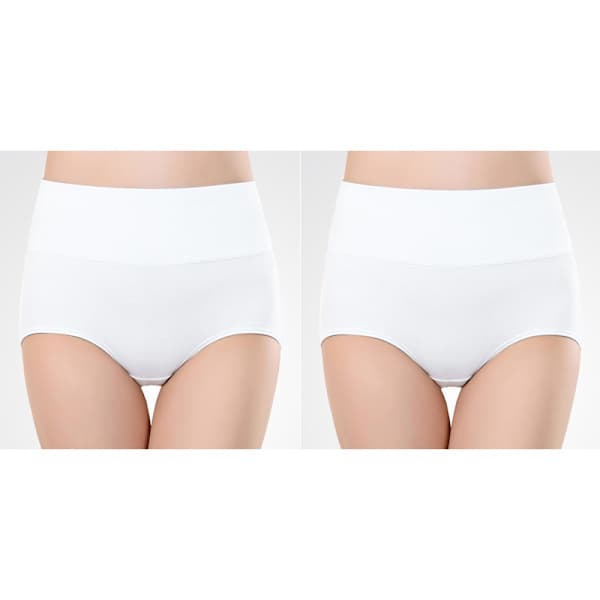 Trosor med hög midja (5-pack) Vit L Vit White L