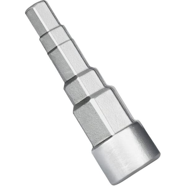 Universal trinnmonteringsnøkkel for ventilnippel