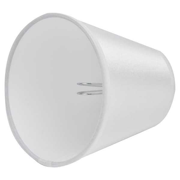 2-pack tyglampskärmar – PT10 Vit – Clip-on E14 – Vardagsrum Sovrum