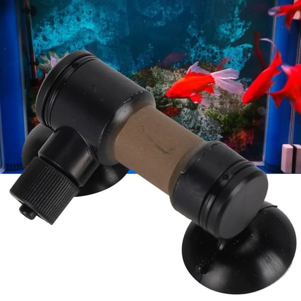 Akvarium CO2-diffusor – Ultrafin keramik – Høj opløsning – Til vandplanter – 40-120 cm – Sort