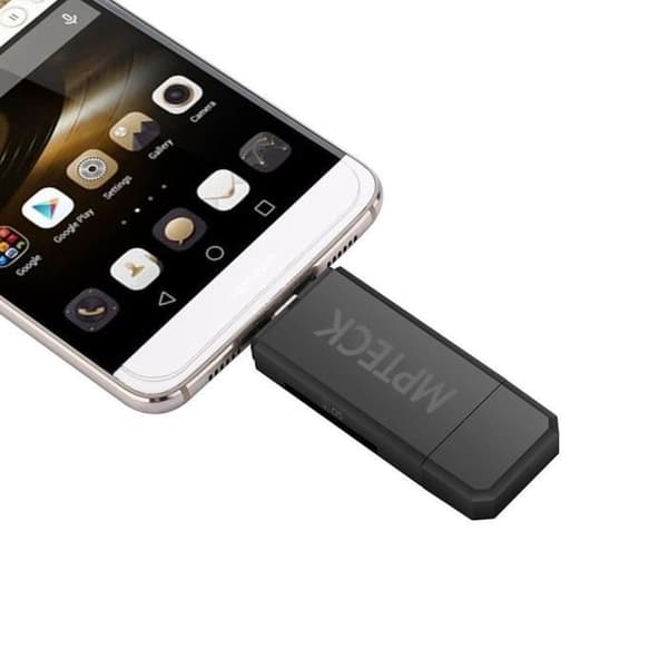 Minneskortläsare - Typ C - 3 i 1 - USB 2.0 - Micro USB - Android-kompatibel