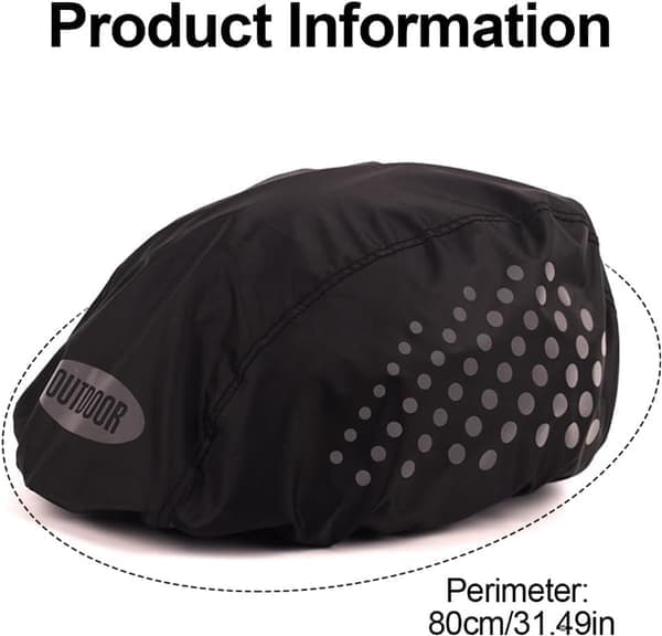 2-pack cykelhjälmsregnskydd - Regnskydd - Hjälmskydd - Reflexband - Universal