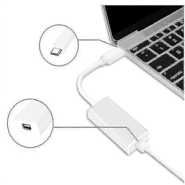 Thunderbolt 3 til USB-C-omformer for høyhastighets filoverføring