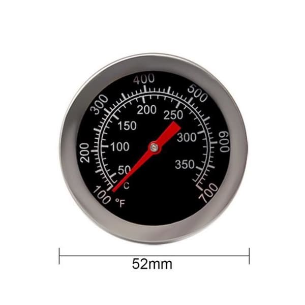 Kjøtttermometer - Rustfritt stål - 5,2 cm - 0-350°C rekkevidde - Øyeblikkelig avlesning - Multifunksjonell
