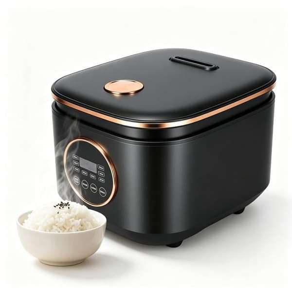5L Riskoger, 220V Elektrisk Non-Stick Riskoger, Non-Stick Riskoger med Knapstyring og 9 Madlavningsprogrammer