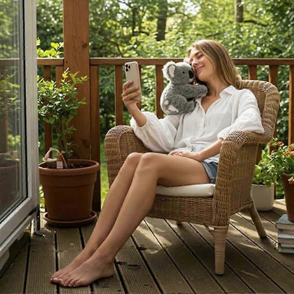 Koala - Koaly emotionaalinen parantuminen tarpeen mukaan, Koaly pehmolelu tunnetukeen, jäljittelee