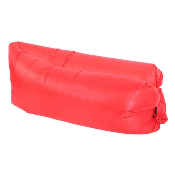 Sammenklappelig oppustelig sofa – pustes op på 3 sekunder – Ergonomisk – til strand, camping, picnics – Rød