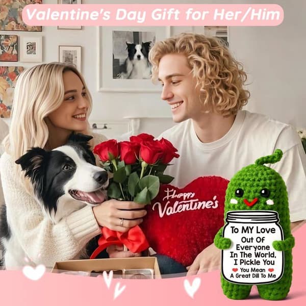 Valentinsdagsgave til ham/henne (kjæreste): håndheklet kimchi.