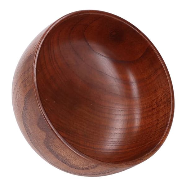 Treskål – 14,3×8,3 cm – Solid jujubetre, håndlaget, til hverdagsbruk