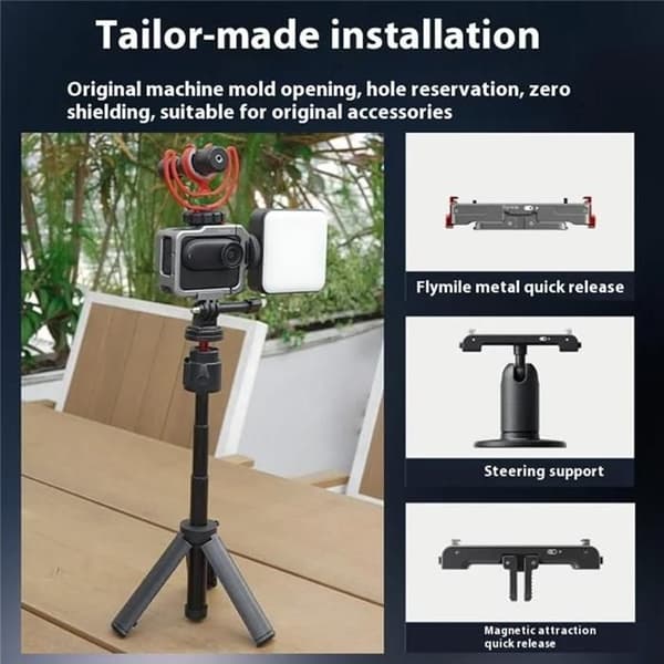 För Insta360 go 3 / GO 3S skyddstillbehör i aluminiumlegering