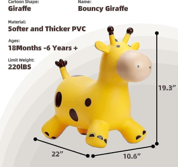 Babe Fairy Giraff Hopphäst för småbarn - Hopphäst